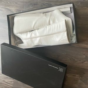 Knee High White Boots